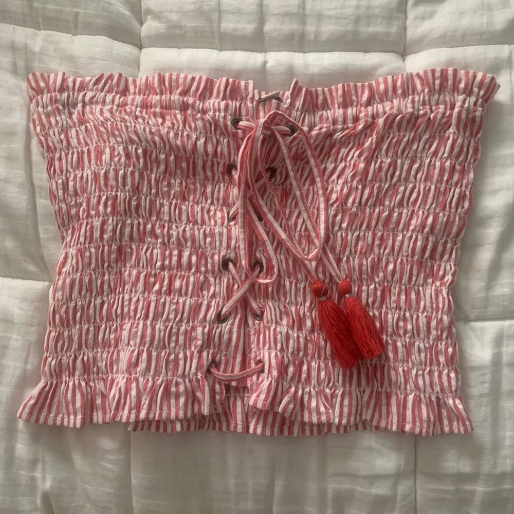 Striped tube top